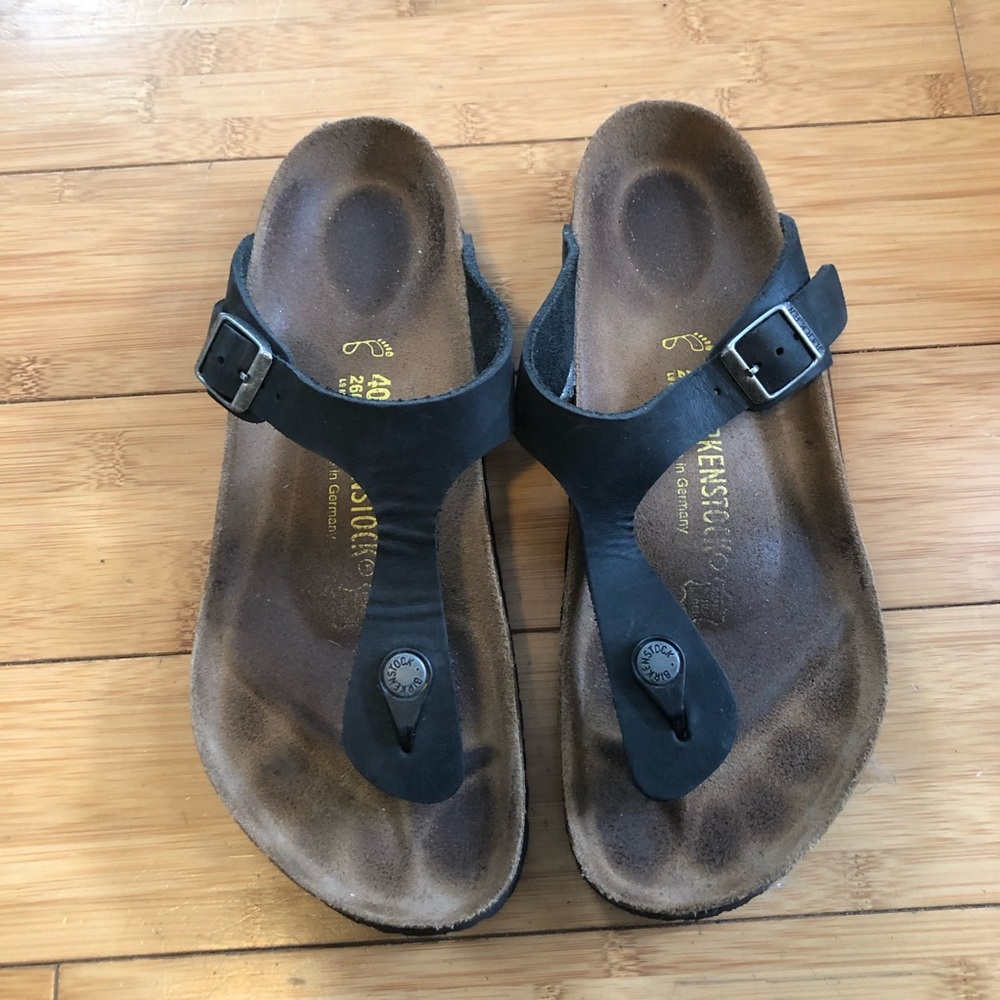 EUC Birkenstock leather gizeh